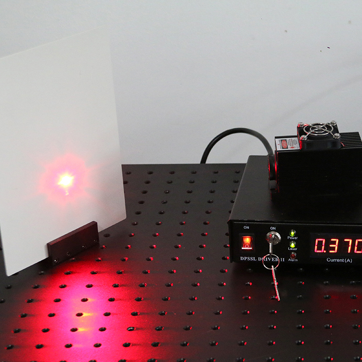 660nm 100mW Red Semiconductor laser with Lab Adjustable power supply